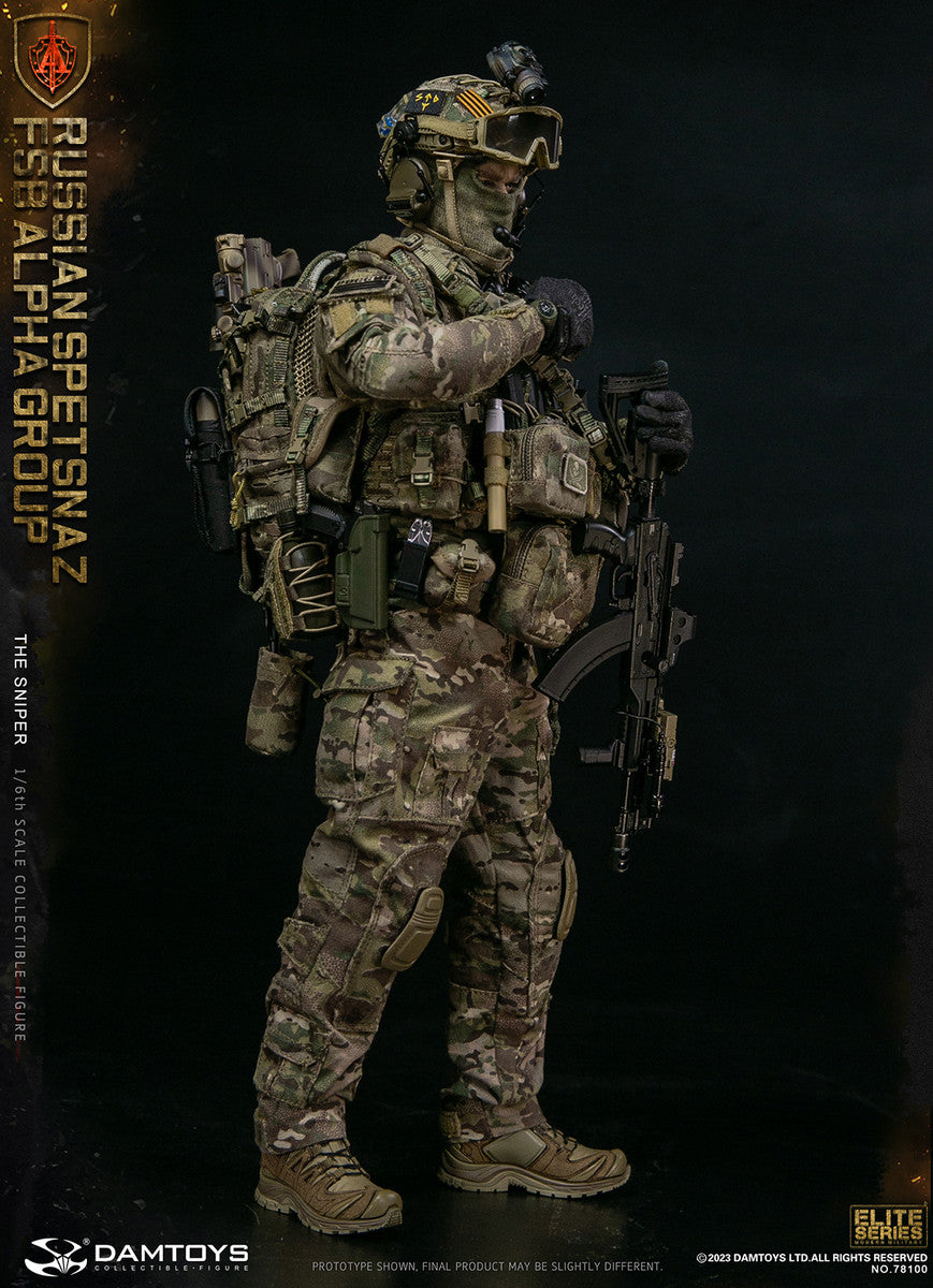 Preventa Figura The Sniper - Russian Spetsnaz FSB Alpha Group marca Damtoys 78100 escala 1/6