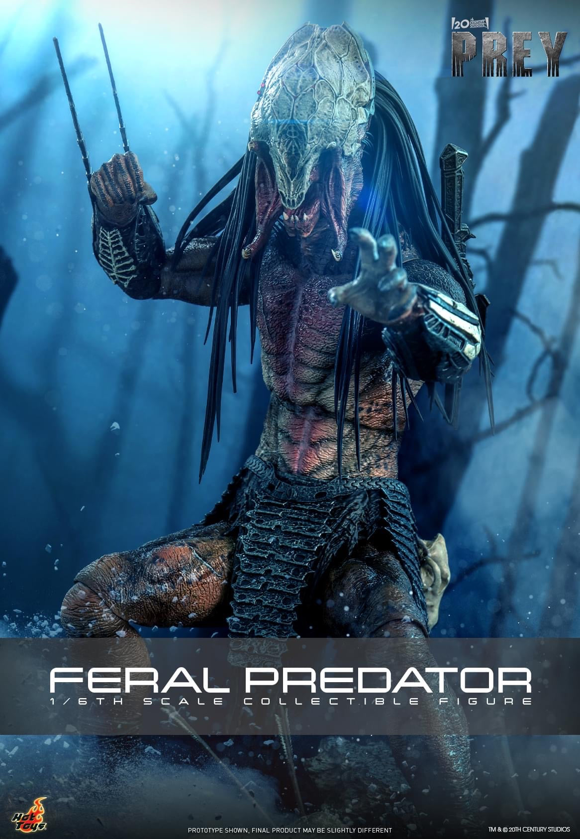 Preventa Figura Feral Predator - Prey marca Hot Toys TMS114 escala 1/6