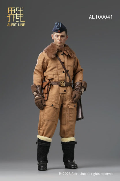 Pedido Figura WWII Soviet Air Force Ace Pilot marca Alert Line AL100041 escala 1/6