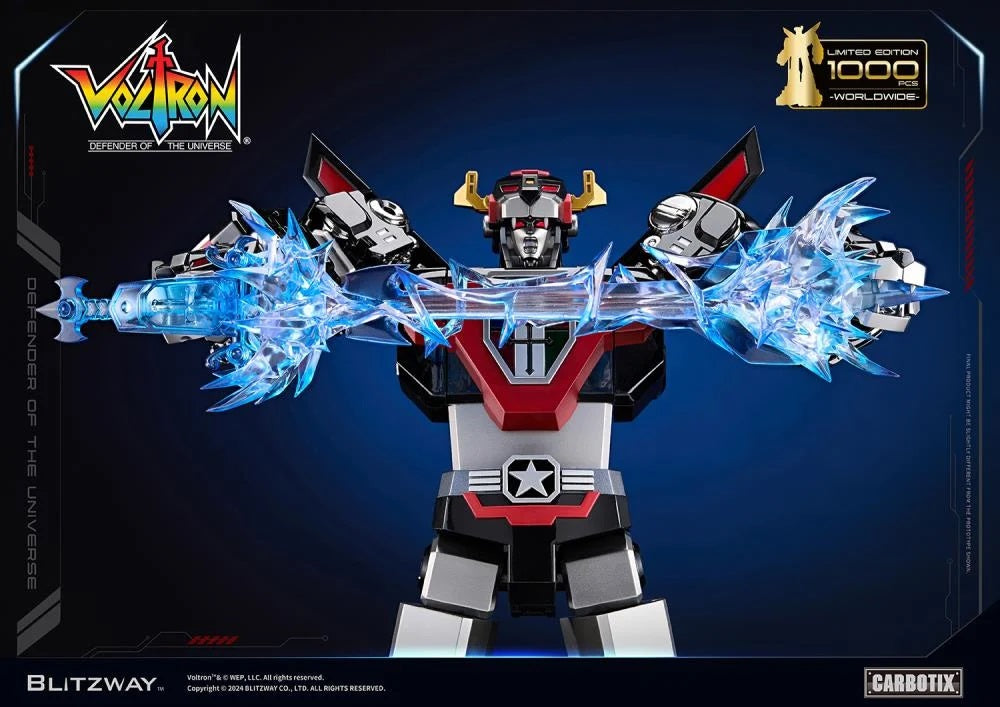 Preventa Figura Black Voltron (DIECAST) (Exclusiva Edición Limitada) - Carbotix Series marca Blitzway BW-CA-11101 (38 cm)