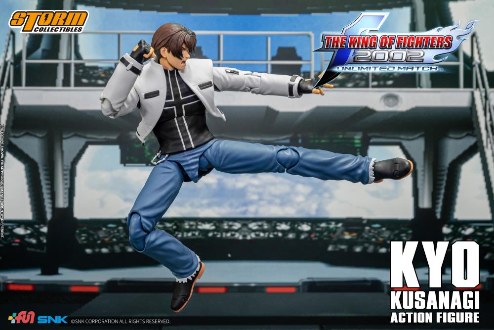 Pedido Figura Kyo Kusanagi - The King of Fighters 2002 Unlimited Match marca Storm Collectibles SKKF08 escala pequeña 1/12