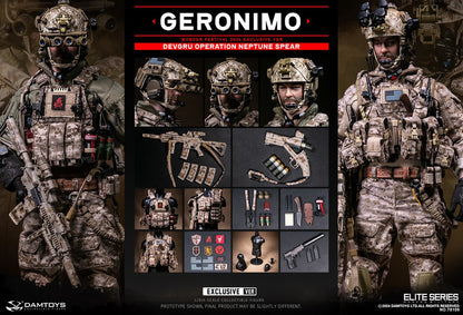 Preventa Figura GERONIMO - DEVGRU Operation Neptune Spear marca DAMTOYS 78106 escala 1/6