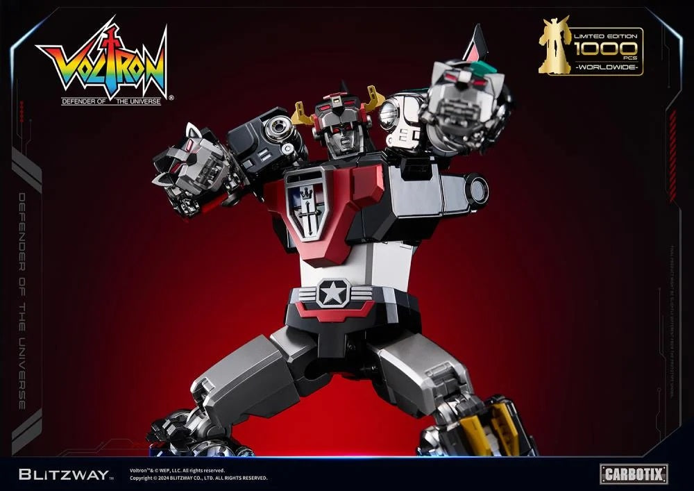 Preventa Figura Black Voltron (DIECAST) (Exclusiva Edición Limitada) - Carbotix Series marca Blitzway BW-CA-11101 (38 cm)