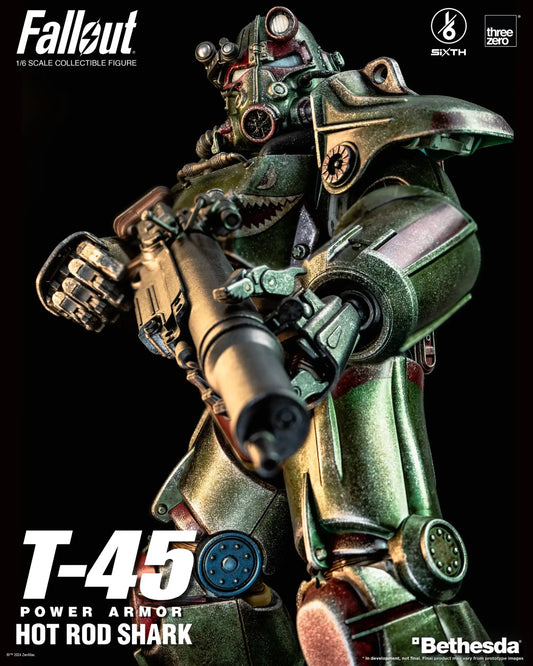 Pedido Figura T-45 (Hot Rod Shark) Power Armor - FALLOUT marca Threezero 3Z0774 escala 1/6