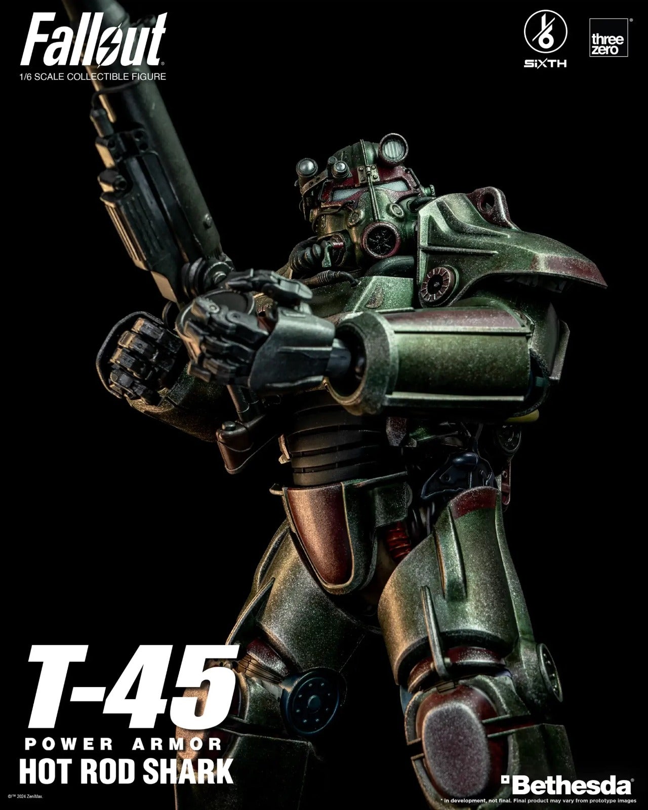 Pedido Figura T-45 (Hot Rod Shark) Power Armor - FALLOUT marca Threezero 3Z0774 escala 1/6