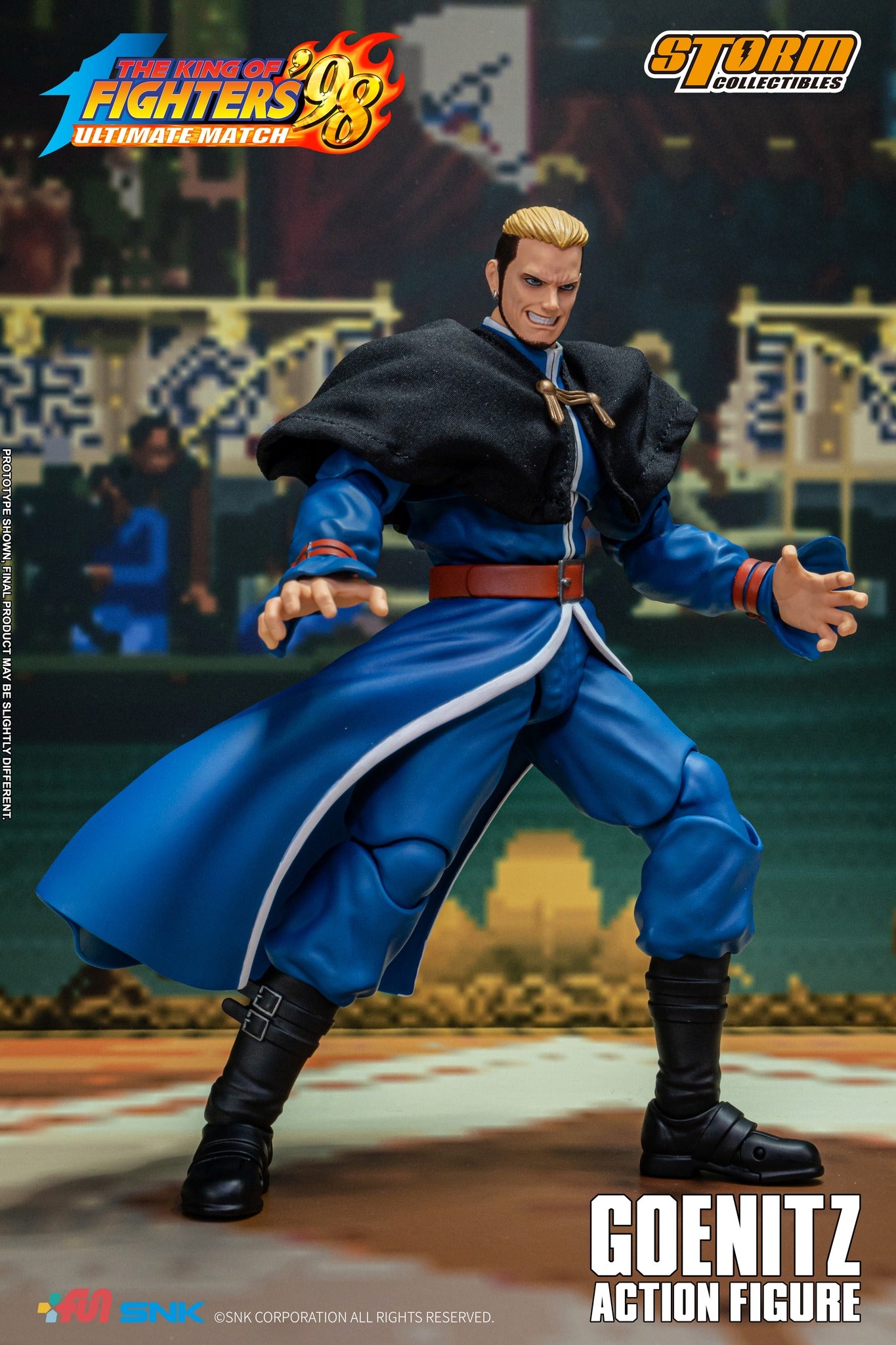 Preventa Figura GOENITZ - The King of Fighters '98 Unlimited Match marca Storm Collectibles SKKF0 escala pequeña 1/12