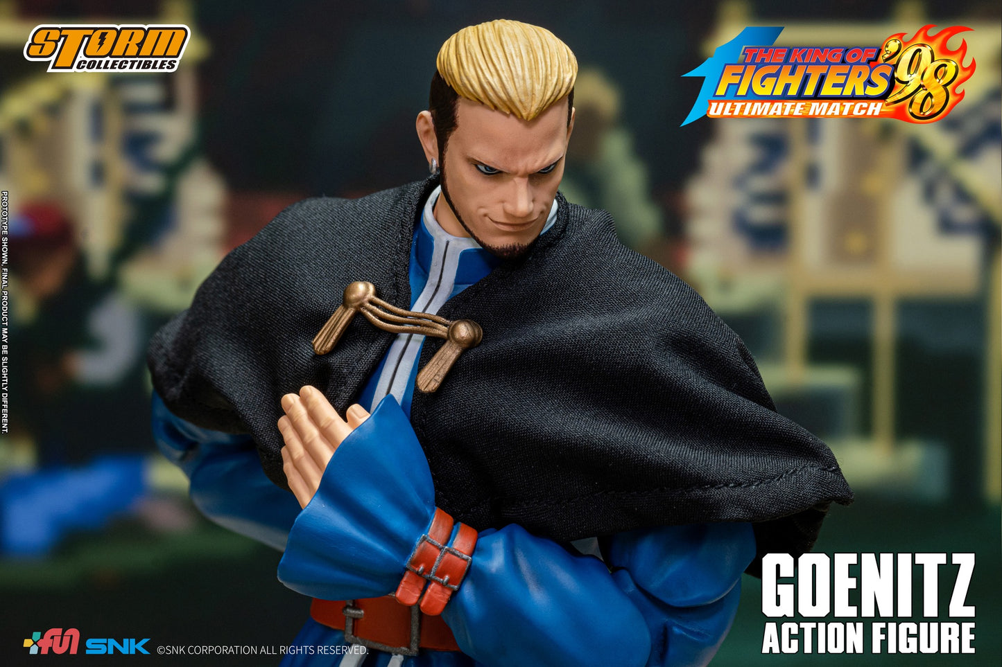 Preventa Figura GOENITZ - The King of Fighters '98 Unlimited Match marca Storm Collectibles SKKF0 escala pequeña 1/12