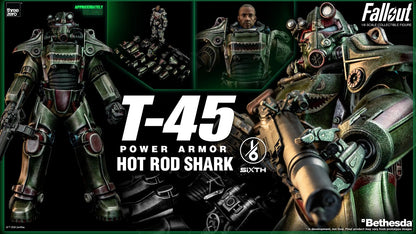 Pedido Figura T-45 (Hot Rod Shark) Power Armor - FALLOUT marca Threezero 3Z0774 escala 1/6