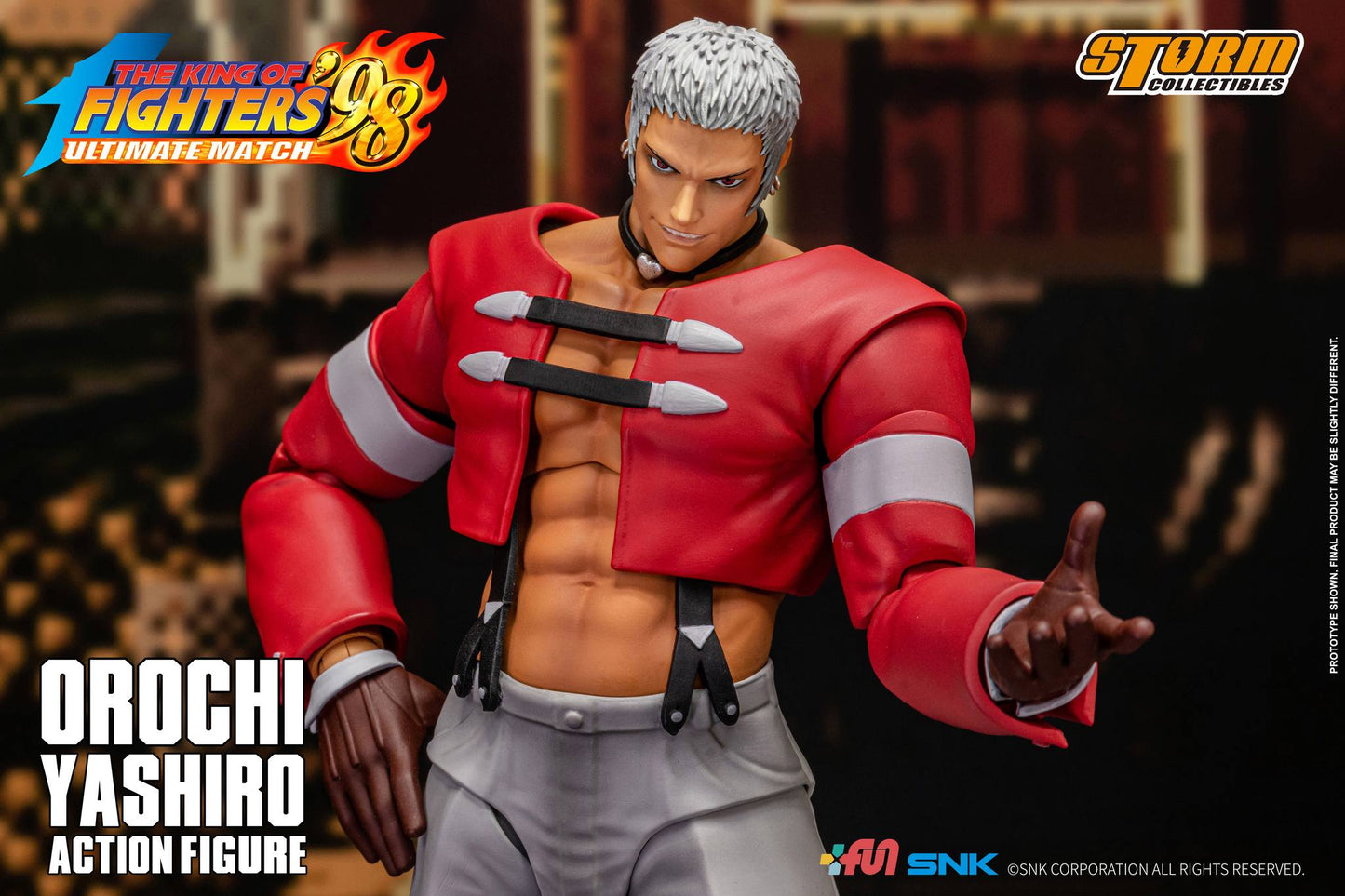 Preventa Figura OROCHI YASHIRO - The King of Fighters '98 Unlimited Match marca Storm Collectibles SKKF13 escala pequeña 1/12