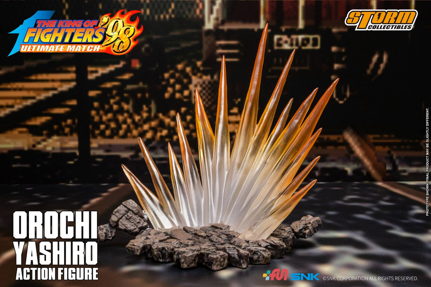 Preventa Figura OROCHI YASHIRO - The King of Fighters '98 Unlimited Match marca Storm Collectibles SKKF13 escala pequeña 1/12