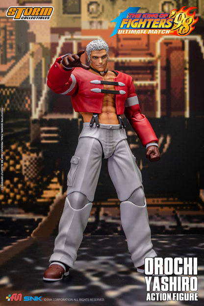 Preventa Figura OROCHI YASHIRO - The King of Fighters '98 Unlimited Match marca Storm Collectibles SKKF13 escala pequeña 1/12