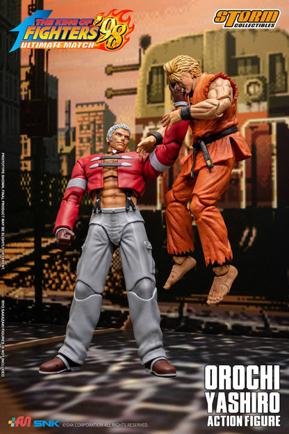 Preventa Figura OROCHI YASHIRO - The King of Fighters '98 Unlimited Match marca Storm Collectibles SKKF13 escala pequeña 1/12