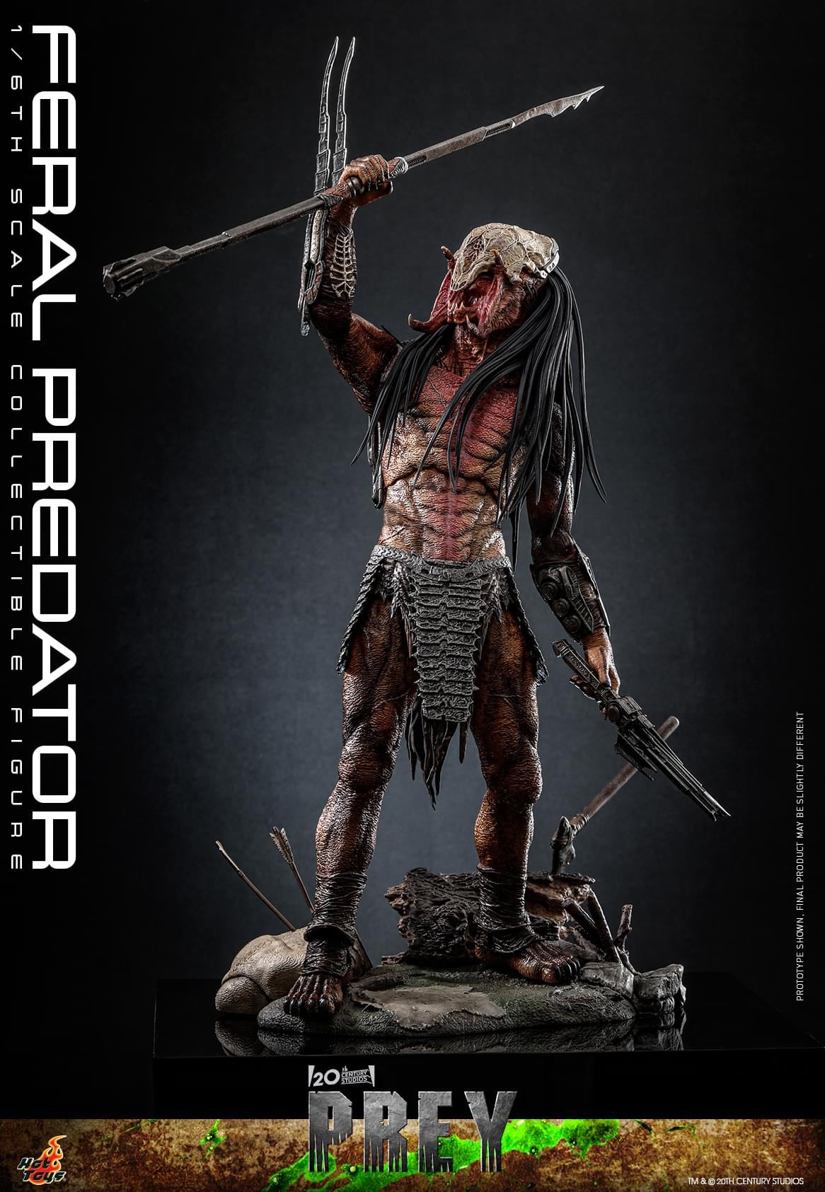 Preventa Figura Feral Predator - Prey marca Hot Toys TMS114 escala 1/6