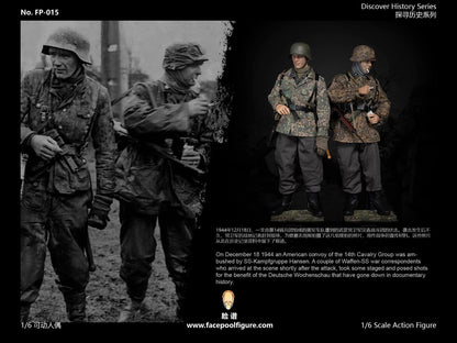 Preventa Set de Figuras Squad Leader y Riflemen - Discover History Series - 1st Panzer Division 1944 marca Facepool FP015A-B escala 1/6