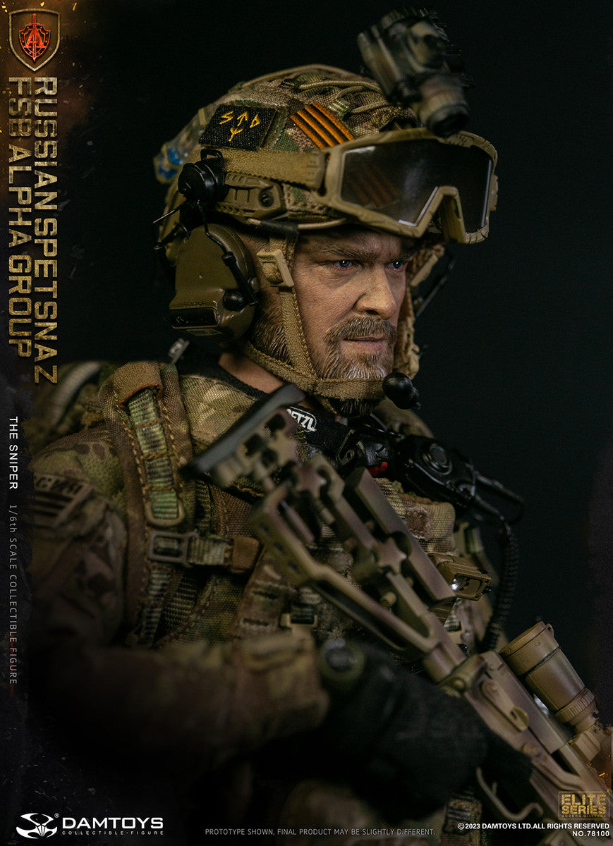 Preventa Figura The Sniper - Russian Spetsnaz FSB Alpha Group marca Damtoys 78100 escala 1/6