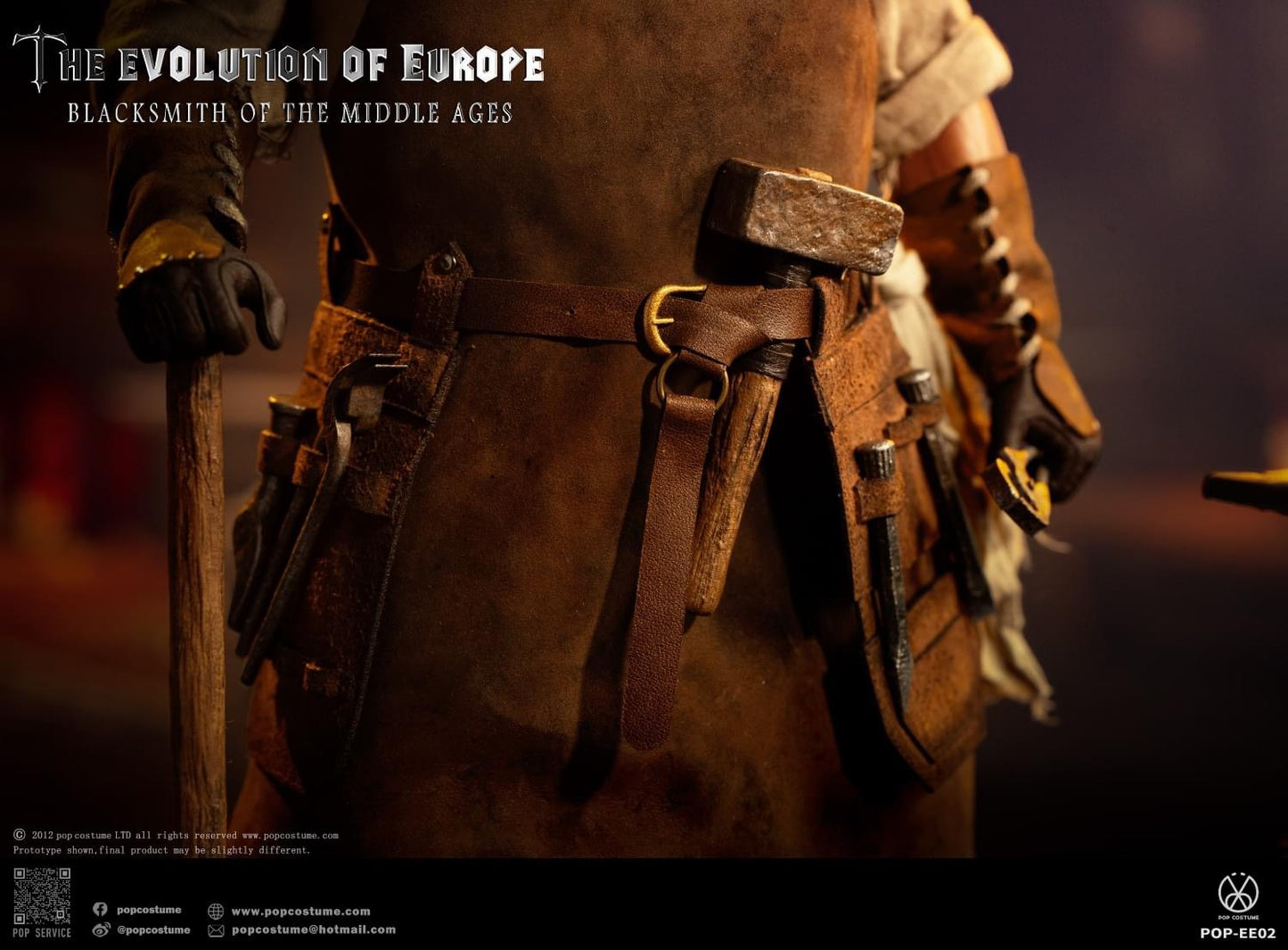 Pedido Figura Blacksmith / Herrero Medieval - The Evolution of Europe marca POP Costume EE02 escala 1/6