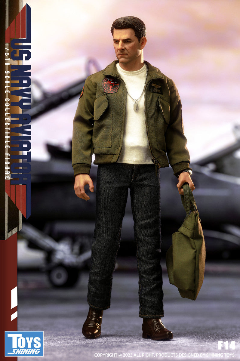 Preventa Figura US Navy Aviator (casual version) marca Shining Toys F14 escala 1/6