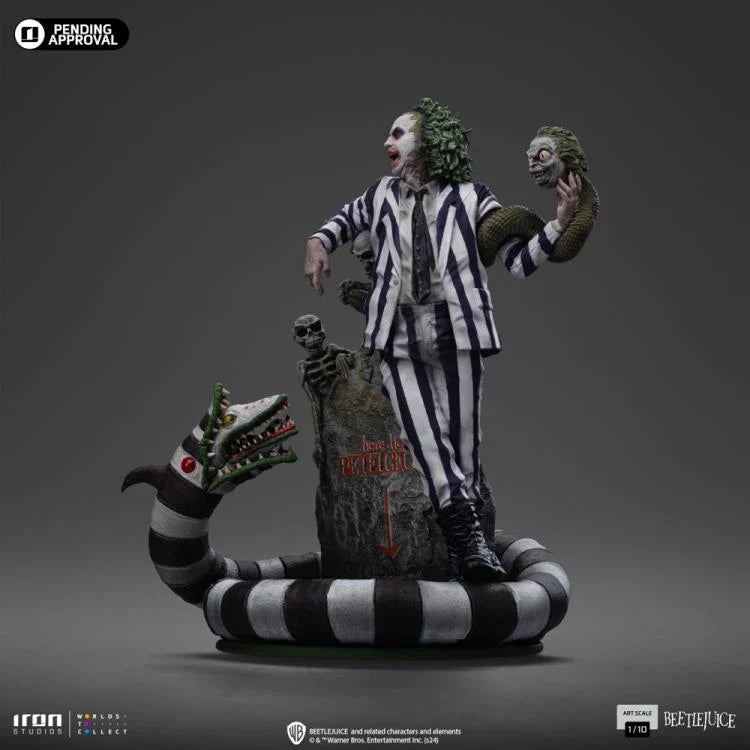 Preventa Estatua Beetlejuice (Deluxe) - Beetlejuice Beetlejuice (2024) - Limited Edition marca Iron Studios escala de arte 1/10