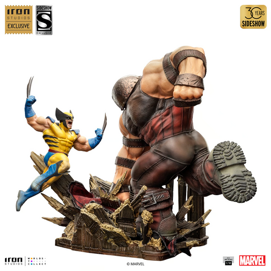 Preventa Estatua Wolverine vs Juggernaut (EXCLUSIVE) (Limited Edition) - X-Men marca Iron Studios escala de arte 1/10