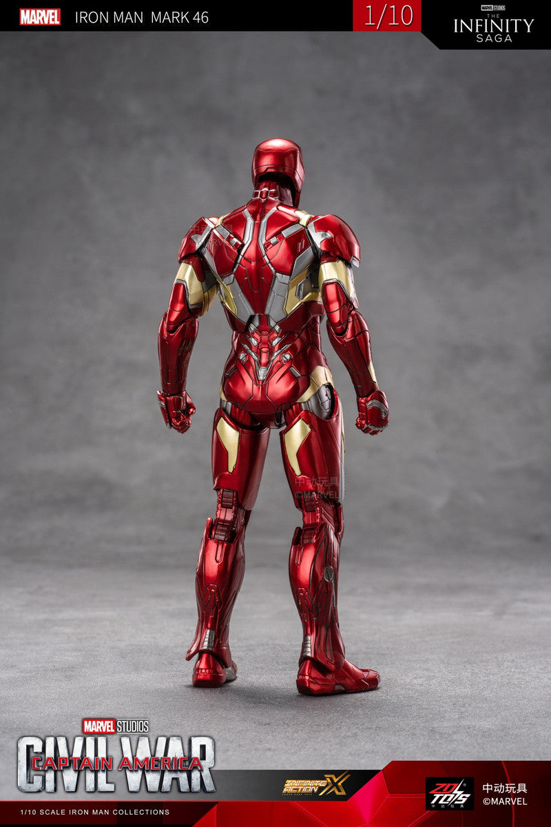 Pedido Figura Iron Man Mark 46 - Civil War Captain America marca ZD Toys escala pequeña 1/10 (18 cm)