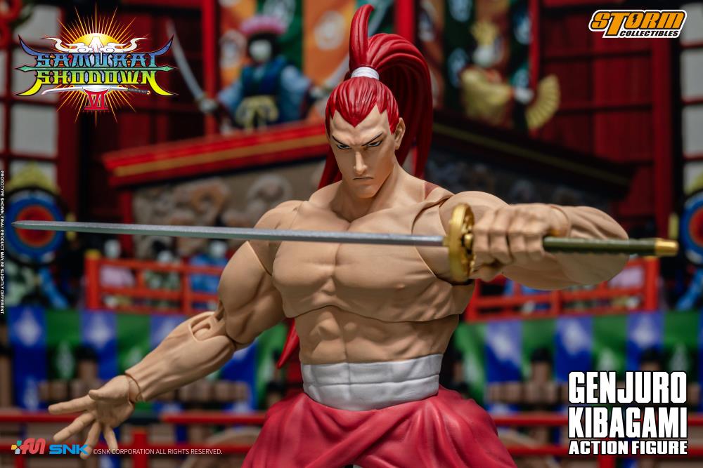 Pedido Figura Genjuro Kibagami - Samurai Shodown VI marca Storm Collectibles SNSS04 escala pequeña 1/12