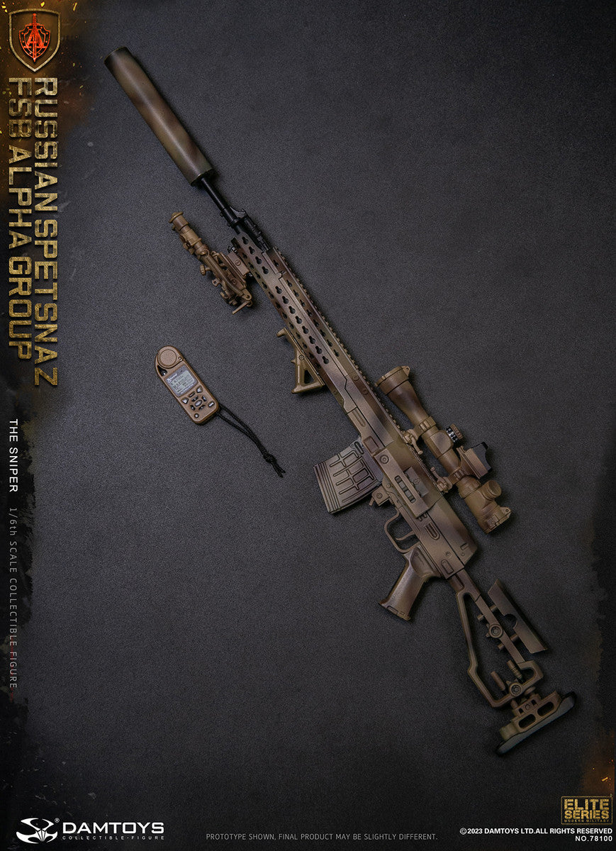 Preventa Figura The Sniper - Russian Spetsnaz FSB Alpha Group marca Damtoys 78100 escala 1/6