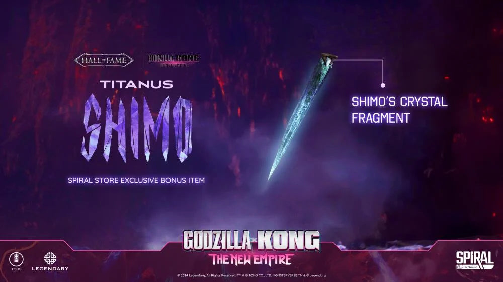 Preventa Estatua Titanus Shimo (Bonus version) - Godzilla x Kong: The New Empire - Hall of Fame marca Spiral Studio (29 cm)