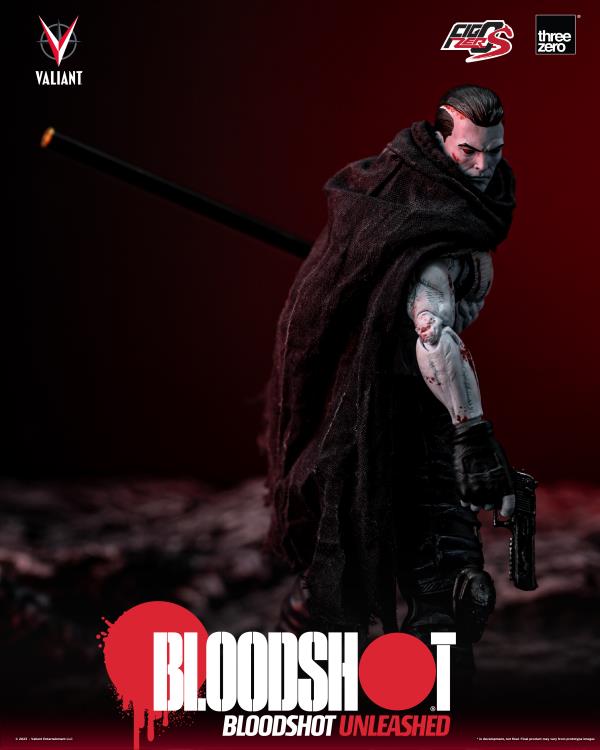 Pedido Figura Bloodshot Unleashed - Valiant Comics - FigZero S marca Threezero 3Z0422 escala pequeña 1/12