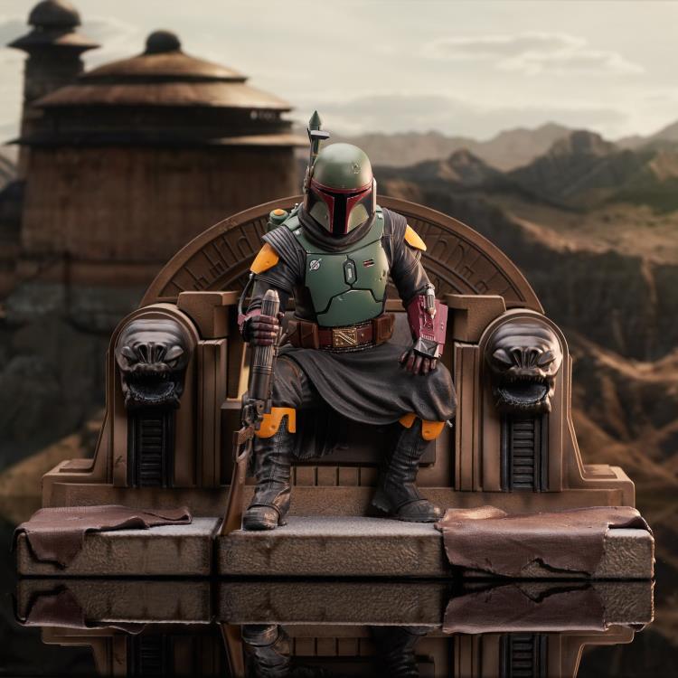 Pedido Estatua Boba Fett on Throne (Edición limitada) (Resina) - The Mandalorian - Premier Collection marca Diamond Select Toys escala 1/7