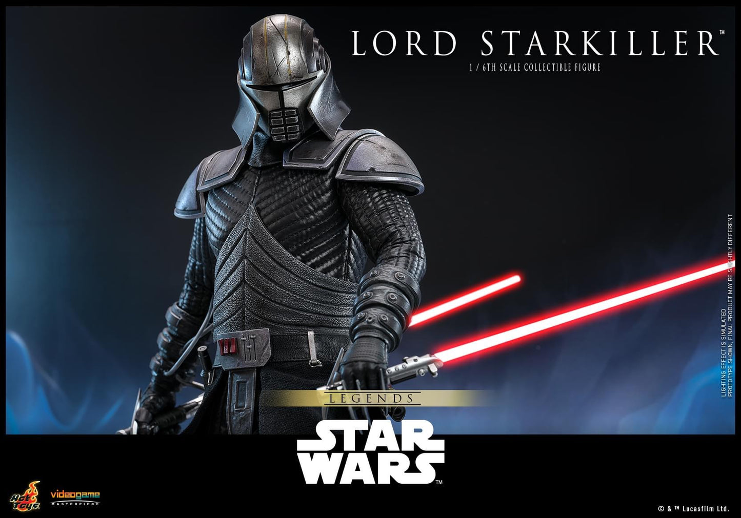 Preventa Figura Lord Starkiller - Star Wars Legends™ marca Hot Toys VGM63 escala 1/6