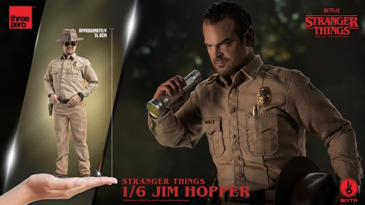 Preventa Figura Jim Hopper - Stranger Things marca Threezero 3Z0515 escala 1/6