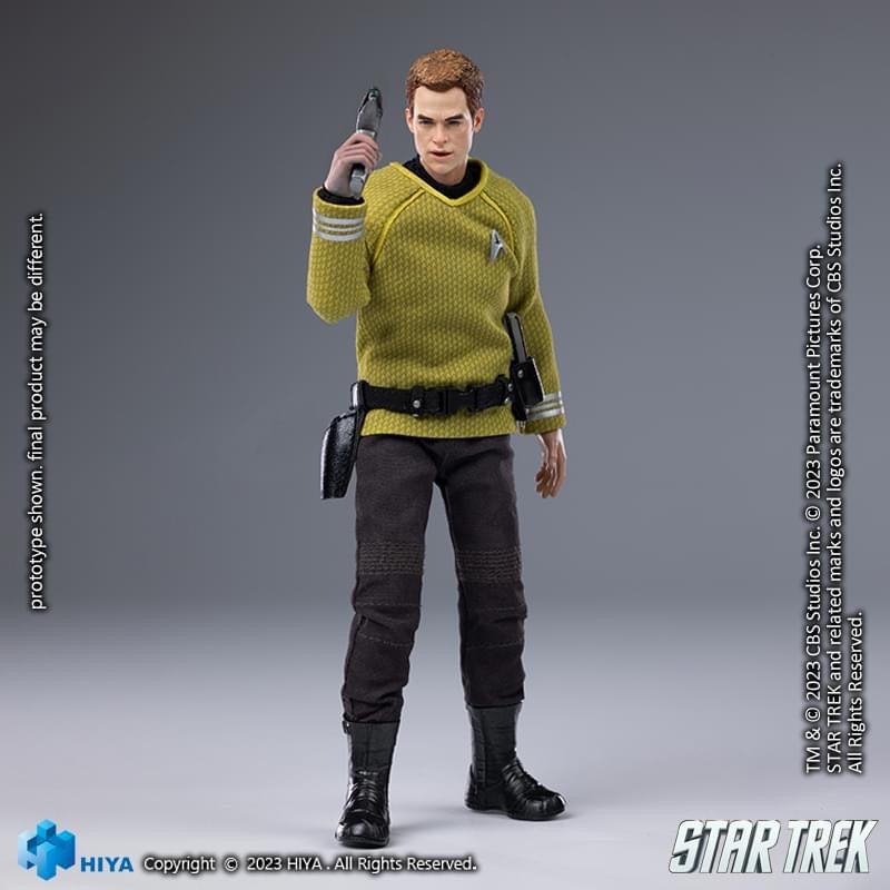 Preventa Figura James T. Kirk (Exclusiva PX Previews) - Star Trek (2009) - Exquisite Super Series marca HIYA ESS0265 escala pequeña 1/12