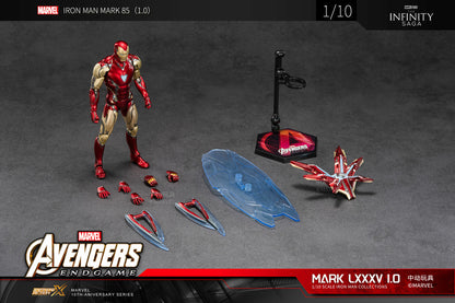 Pedido Figura Iron Man Mark 85 LXXXV 1.0 - Avengers: Infinity Saga marca ZD Toys escala pequeña 1/10 (18 cm)