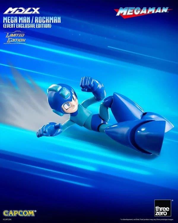 Preventa Figura MDLX Mega Man / Rockman (Event Exclusive version) (Edición Limitada) marca Threezero 3Z0572 escala pequeña 1/12