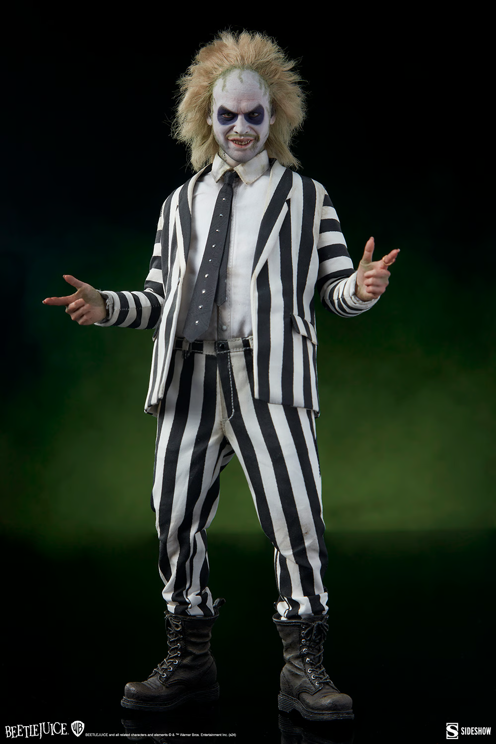 Preventa Figura Beetlejuice (nueva versión) - Beetlejuice (1988) marca Sideshow Collectibles #100490 escala 1/6