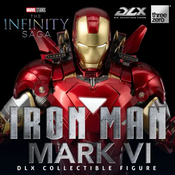 Preventa Figura DLX Iron Man Mark 6 - Marvel Studios: The Infinity Saga marca Threezero 3Z0500 escala pequeña 1/12