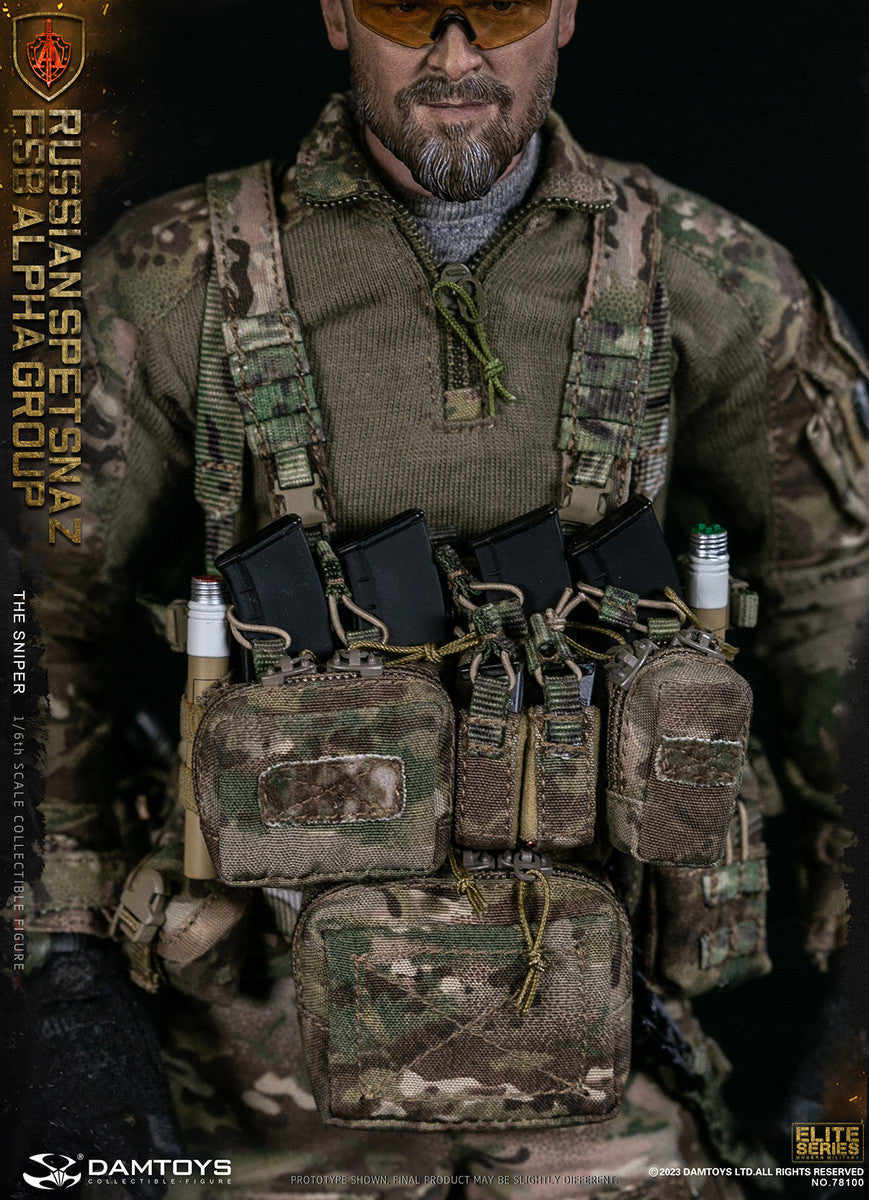 Preventa Figura The Sniper - Russian Spetsnaz FSB Alpha Group marca Damtoys 78100 escala 1/6