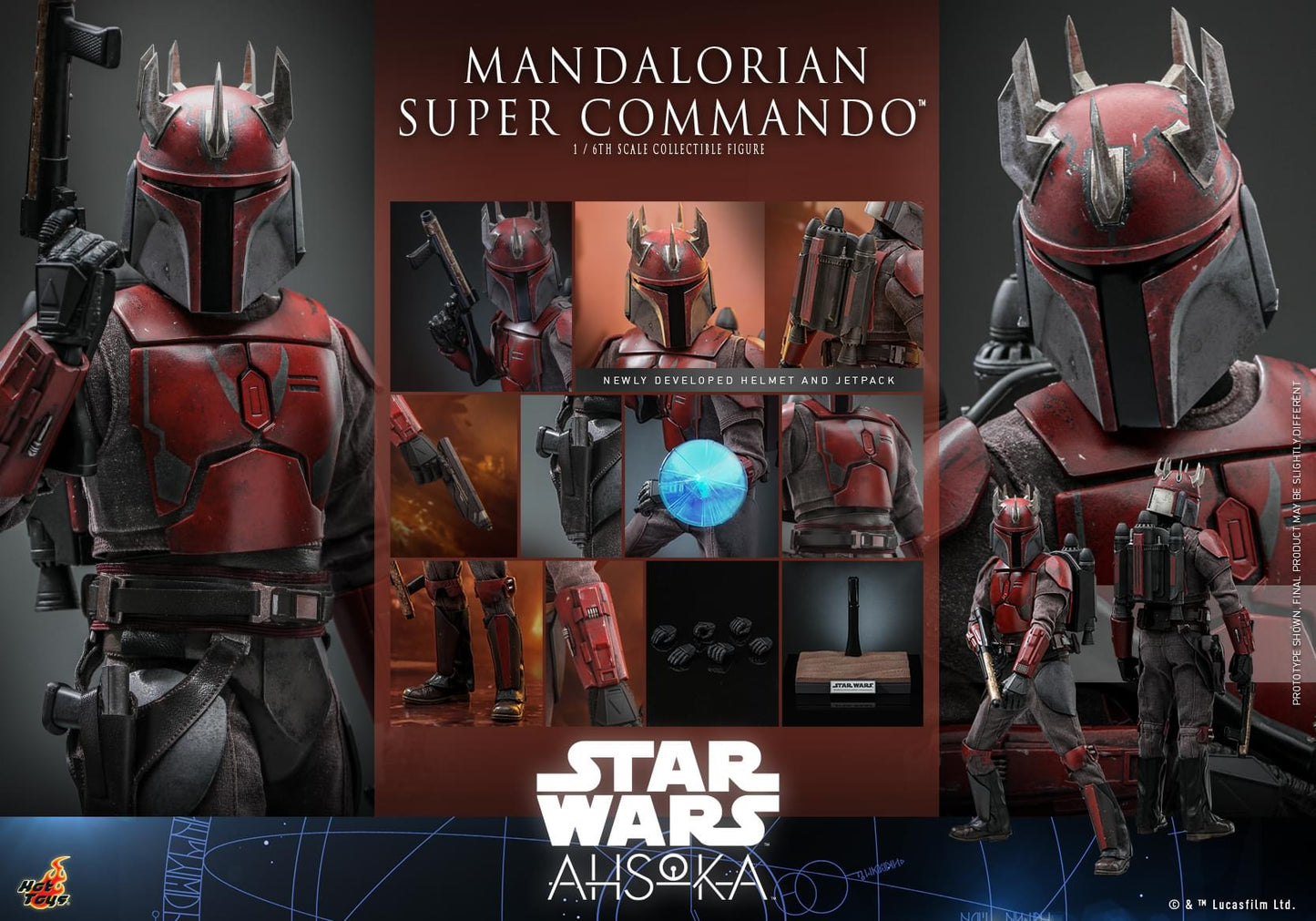 Pedido Figura Mandalorian Super Commando™ - Star Wars: Ahsoka ™ marca Hot Toys TMS127 escala 1/6