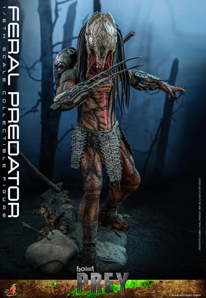 Preventa Figura Feral Predator - Prey marca Hot Toys TMS114 escala 1/6