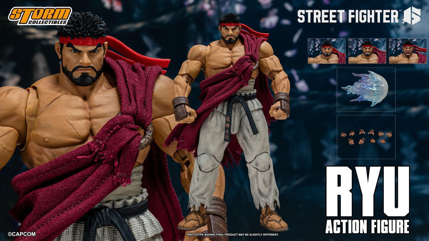 Pedido Figura RYU - Street Fighter 6 marca Storm Collectibles escala pequeña 1/12