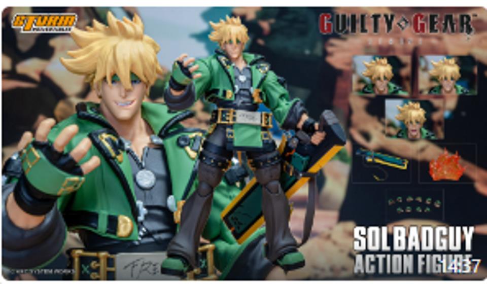 Pedido Figura Strive Sol Badguy (Green version) - Guily Gear  marca Storm Collectibles ACSB01 escala pequeña 1/12