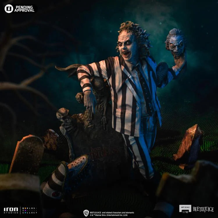 Preventa Estatua Beetlejuice (Deluxe) - Beetlejuice Beetlejuice (2024) - Limited Edition marca Iron Studios escala de arte 1/10