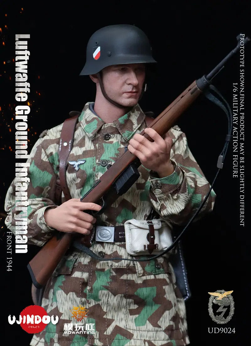 Preventa Figura WWII German Luftwaffe Field Divisions - Infantry Eastern Front 1944 marca Ujindou UD9024 escala 1/6