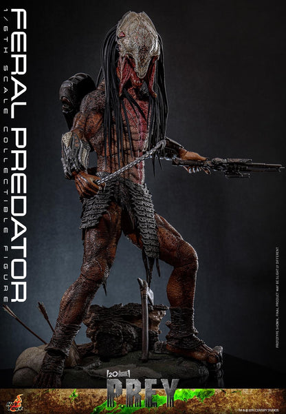 Preventa Figura Feral Predator - Prey marca Hot Toys TMS114 escala 1/6