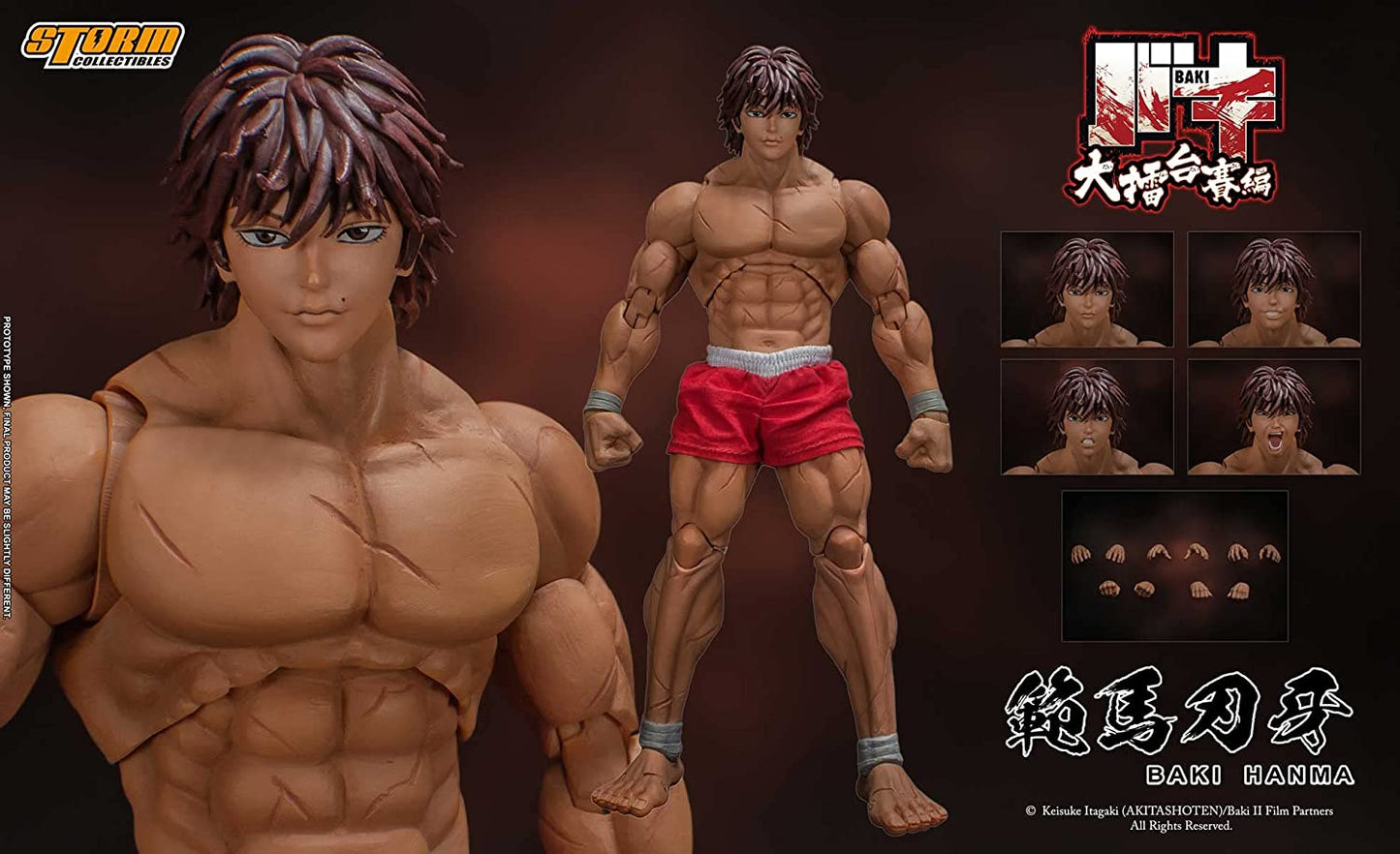 Pedido Figura Baki Hanma - Baki the Grappler marca Storm Collectibles escala pequeña 1/12