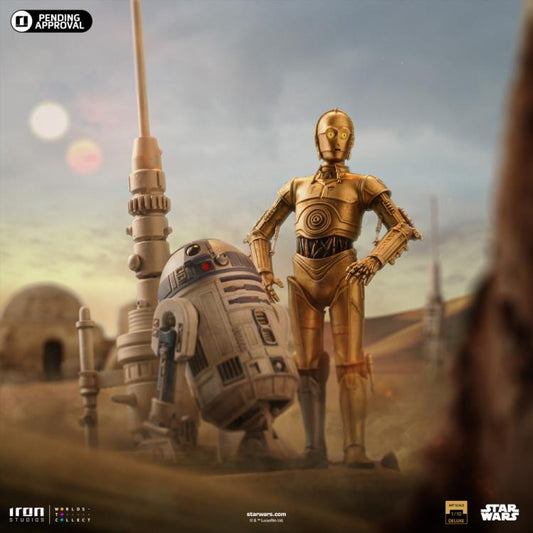 Preventa Estatua C-3PO y R2-D2 (DELUXE) - Star Wars: A New Hope - Limited Edition marca Iron Studios escala de arte 1/10