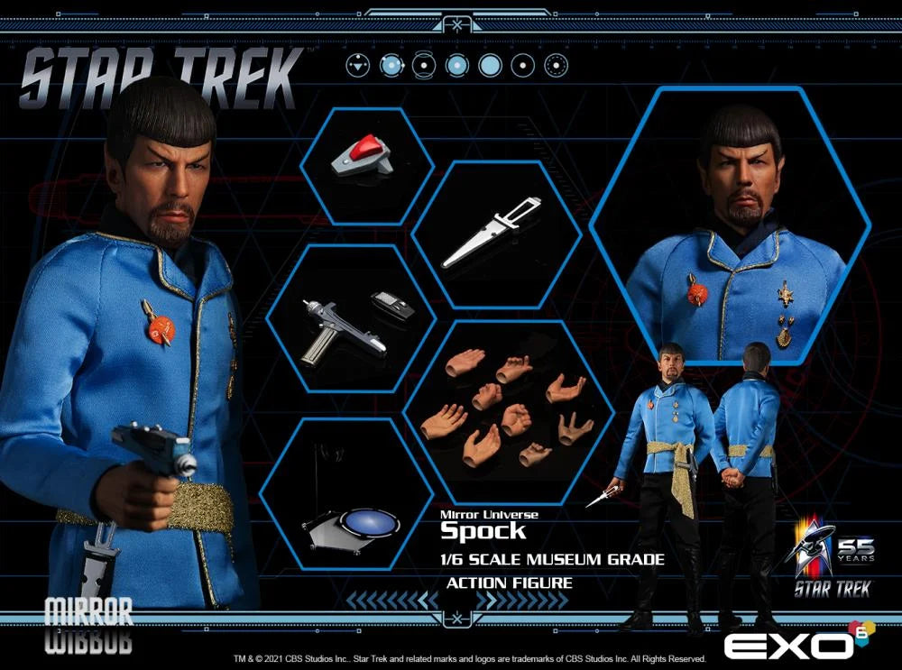 Pedido Figura Mirror Universe Mr. Spock - Star Trek: The Original Series marca EXO-6 EXO-01 escala 1/6