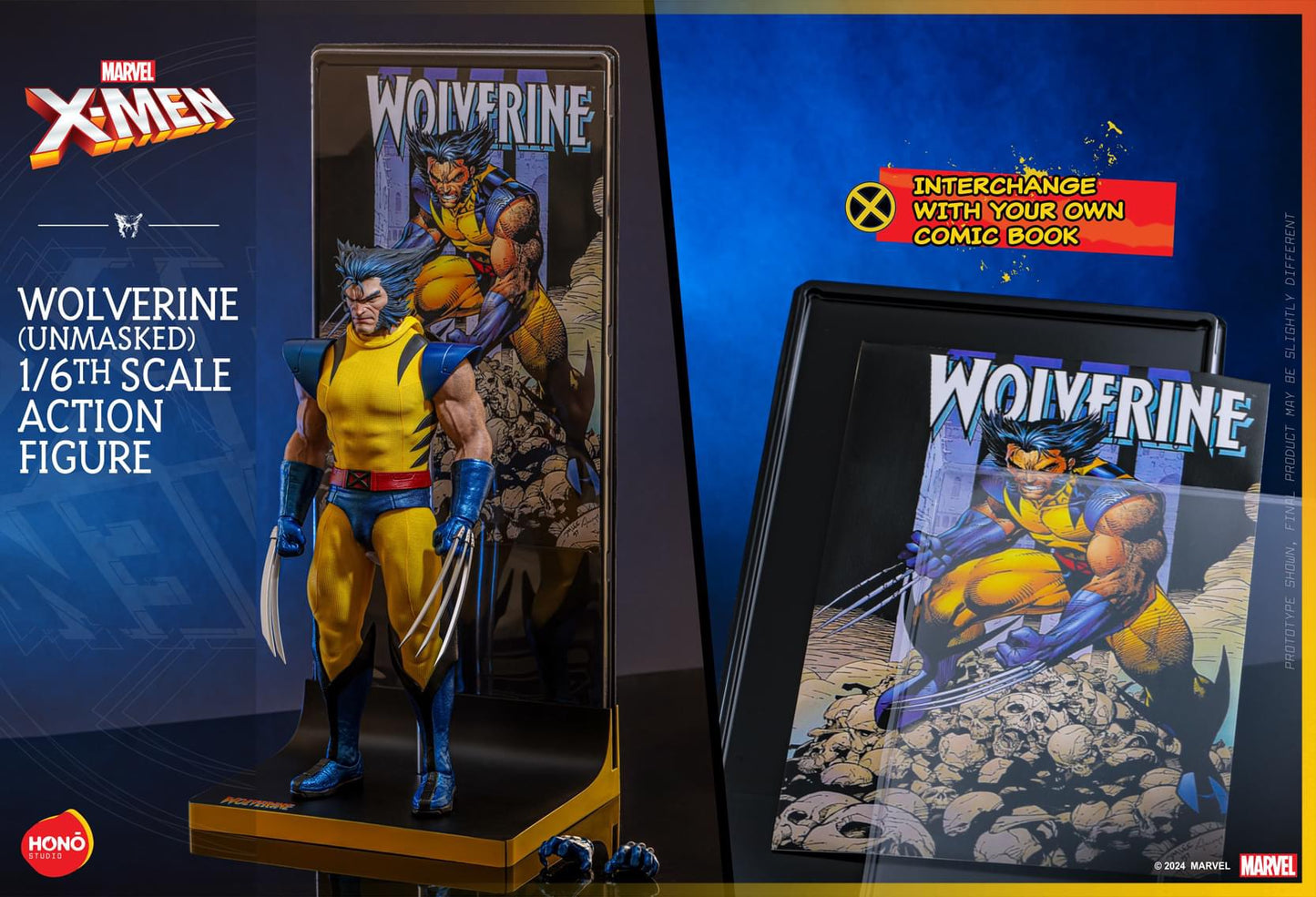 Preventa Figura Wolverine ™ (Unmasked) - X-Men™ marca Hot Toys x Hono Studio HS06 escala 1/6