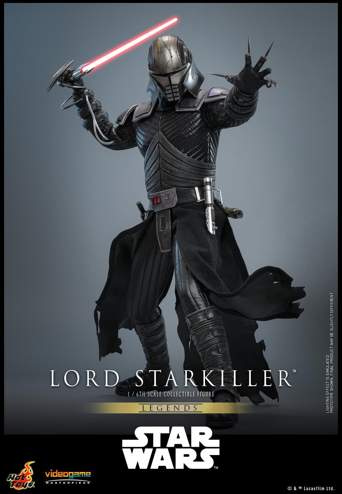 Preventa Figura Lord Starkiller - Star Wars Legends™ marca Hot Toys VGM63 escala 1/6