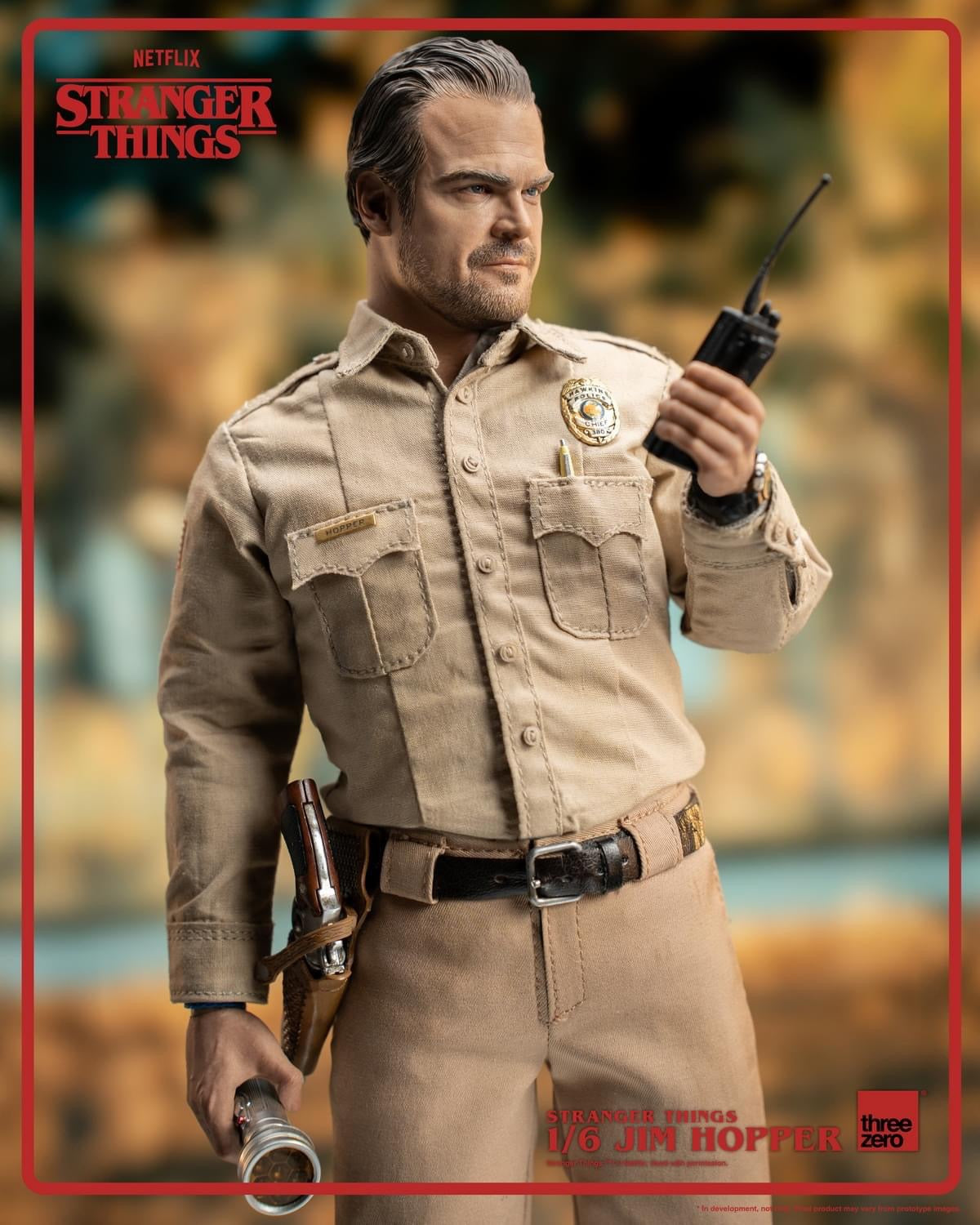 Preventa Figura Jim Hopper - Stranger Things marca Threezero 3Z0515 escala 1/6